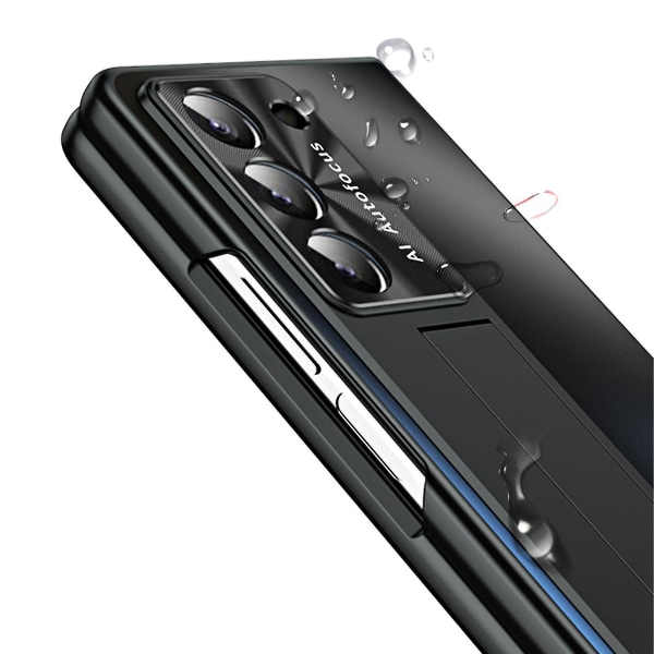 Galaxy Z Fold 5-deksel med S Pen og S Pen-spor, innebygd skjermbeskytter og støtte for Samsung Galaxy Z Fold 5-deksel Blue