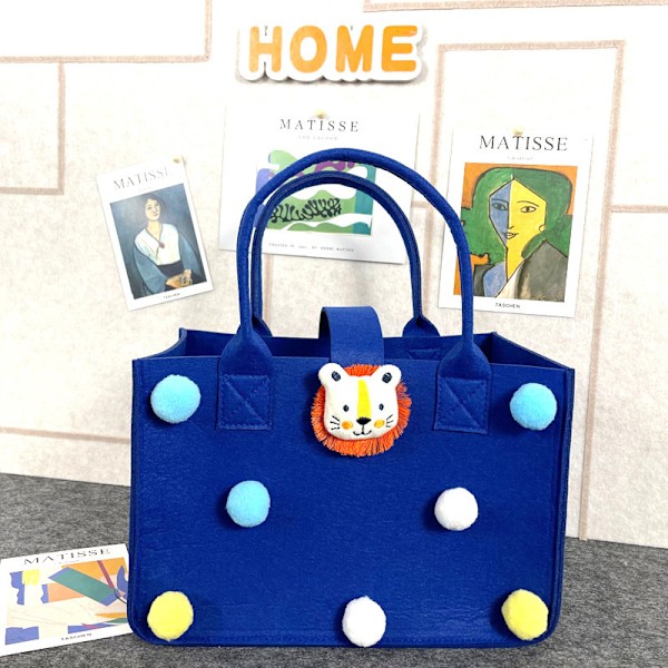 Baby Souvenir Tegnefilm Filt Tote Bag Gavepose Indkøbspose Dukke Yellow