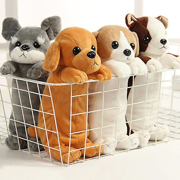 Plush Pennafall i Cartoon-Stil, Plush Hund Pennafall för Barn, Pennfodral, Hfmqv A