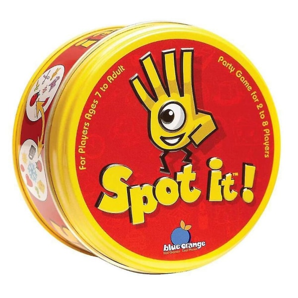 Tegneserie Spot It-kortspill for barn Hånd-øyekoordinering Puslespill Leketøy Julebursdagsgave Classic Red
