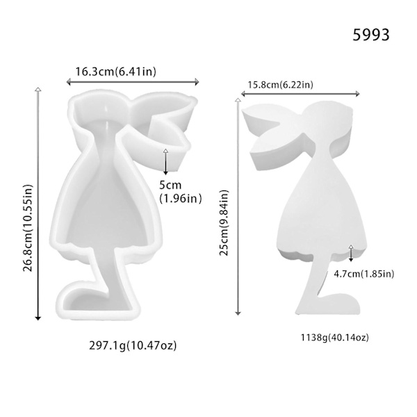 Påskehare Silikonforme, 3D Kanin Chokoladeform, Kanin Silikonform Til Påske DIY Form Til Kage, Gele, Pudding L