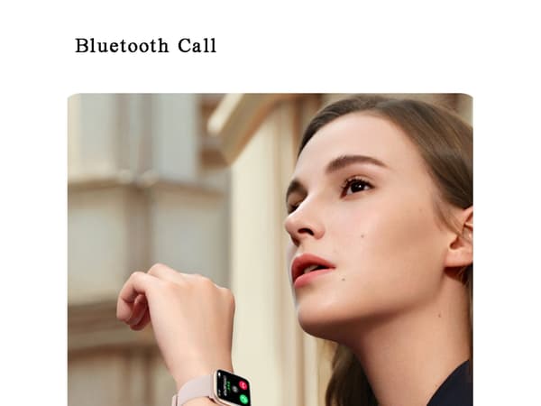 Bluetooth Smartwatch Blodtryk Puls Blodilt Søvnmonitor Sport Skridttæller Kvinder Rosa