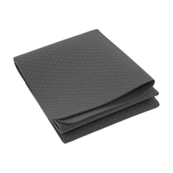 183*61*0,4 cm Bærbar Yogamåtte Foldbar Træningsmåtte Gray