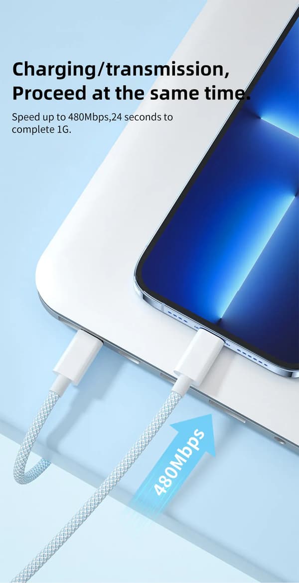 60W 6A USB Type C til Type C Kabel Datakabel til iPhone 15 16 Samsung Xiaomi Hurtigopladning USB C til C Kabel Type C Oplader Lavendel Lavender 1m
