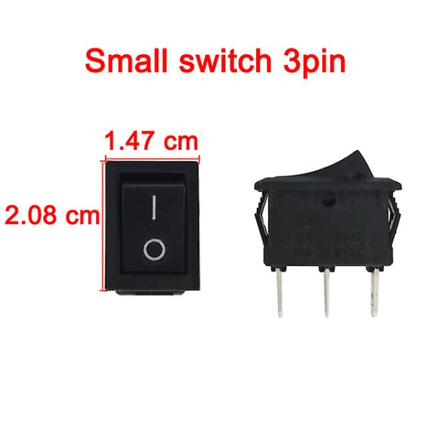 Elbilar för barn Elbilsbrytare Leksaksbil Elmotorcykelströmbrytare Fjärrkontroll Bilströmbrytare Motorcykeltillbehör Small switch 3pin