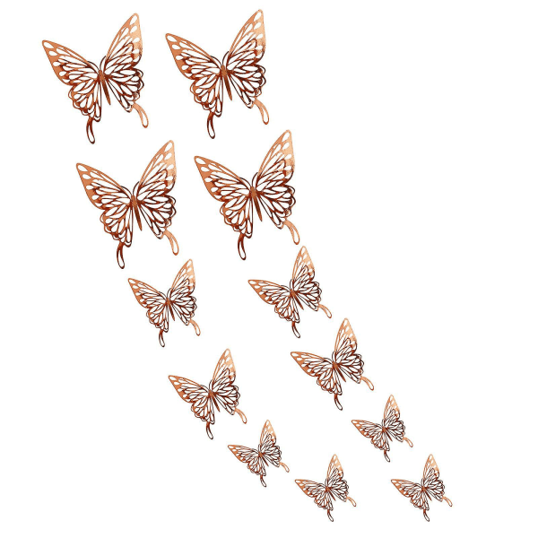 3d hul sommerfugl veggklistremerke Hjemmeinnredning Kartong sommerfugl veggklistremerke
