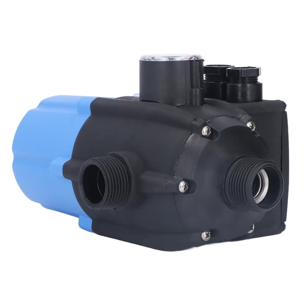 Water Pump Pressure Control Switch Waterproof Adjustable Automatic Blue Electronic Controller 0.75kw 110V-120V