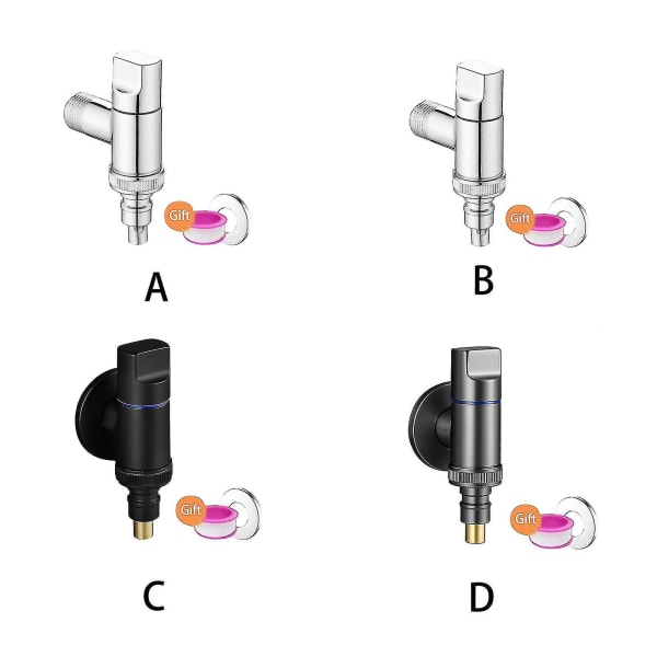 Vaskemaskine Hane, Automatisk Stopventil, Messing Hane, Vaskemaskine Hane, Vaskemaskine Hane, Væghængt Hane, Badeværelsesvask Hane A2