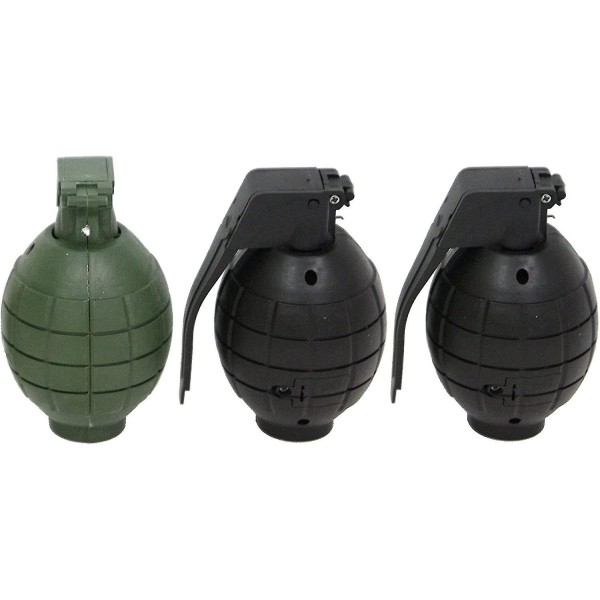 Pakke med 3 Kids Army Toy Håndgranater med blinkende lys og lyd - Rollespill Police Swat Mission (3 håndgranater)