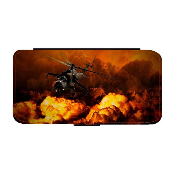 Army Helicopter in War Samsung Galaxy A53 Flip Mobile Case