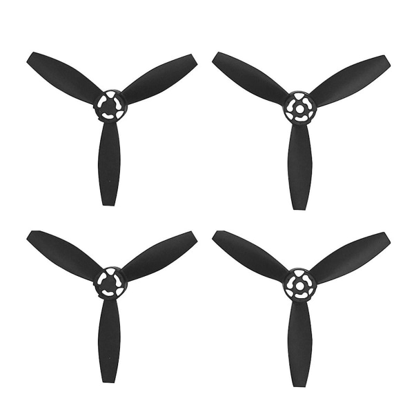 4 stk Propellerblader for Parrot Bebop 2 Drone Tilbehør Svart