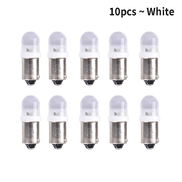 10 stk BA9S LED-lamper Bil Instrumentpanel Lys Hvid