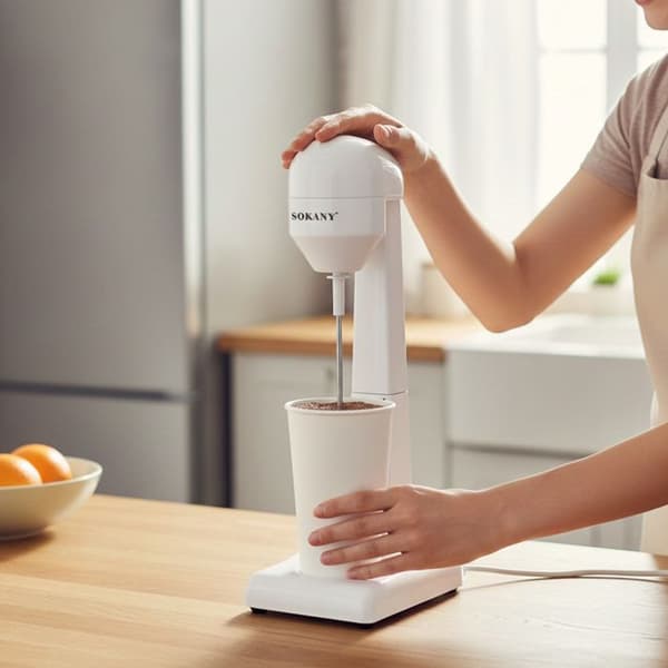 Milkshake Machine 450ml 100W Fast and Compact Sokany White Vit