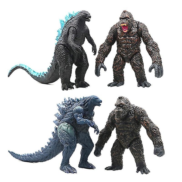 Anime Godzilla Vs Kong Figur Mechagodzilla Kongen af ​​Monster Dinosaur Leddelt Actionfigur Samleobjekt Model Dukke Legetøj Z 4