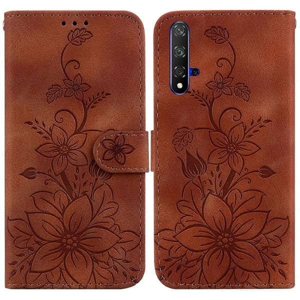 Läderfodral för Huawei nova 5T / Honor 20 Brown