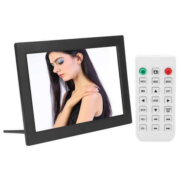 12-inch HD Digital Photo Frame 1280x800 Resolution Support MP3/MP4/Slideshow 100V-240V US Plug