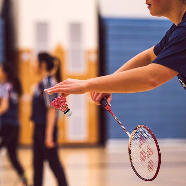 Paket med 24 Badmintonfjädrar Badminton Plastboll Skumhuvud för Barn Vuxna Sportaktiviteter Träning