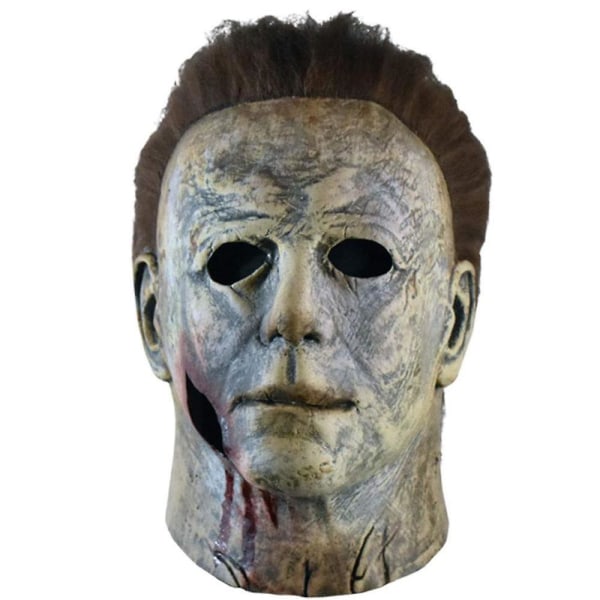 Halloween Michael Myers Horror Latex Maske Hodeplagg Fest Rekvisita C