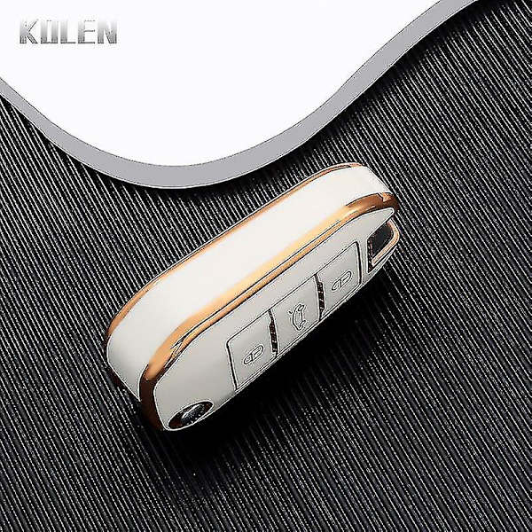 TPU-autonavaimen suojakotelo Peugeot 208 107 206 306 307 308 2008 3008 4008 5008 RCZ Citroen C1 C2 C3 C4 C5 Cactus C8 White