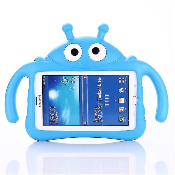 Kid Ladybug Case För Huawei T1, Kickstand Heavy Duty Stötsäker Cover-lian Blue