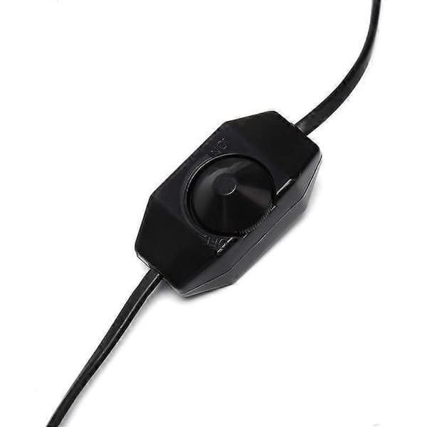 Saltlampe Dimmer Kontrollbryter Strømkabel Ledning E14 Sokkel US Plugg black
