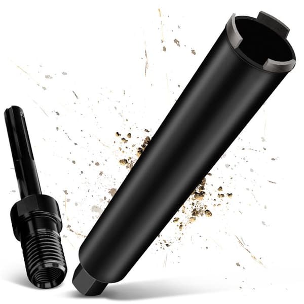 Pro Diamond Core Drill Bit UNC 1¼\" Ø 25mm, with SDS Max, Diamond Drill for Core Drilling Machines, L 460 mm, Dry / Wet Drilling.