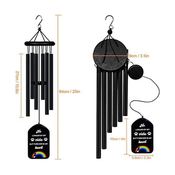 Pet Memorial Wind Chimes,pet Remembrance Gift In Memory Dog Passing ,bereavement Windchime For Loss