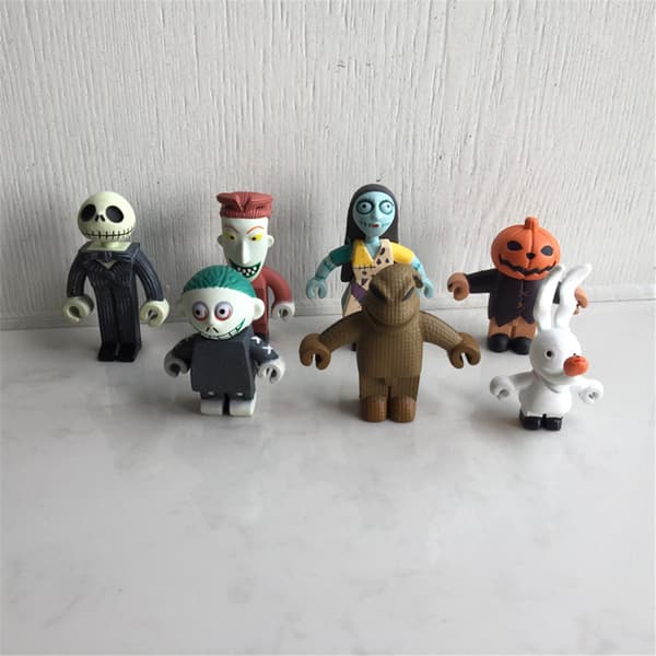 7× The Nightmare Before Christmas Jack Skellington Figurbord