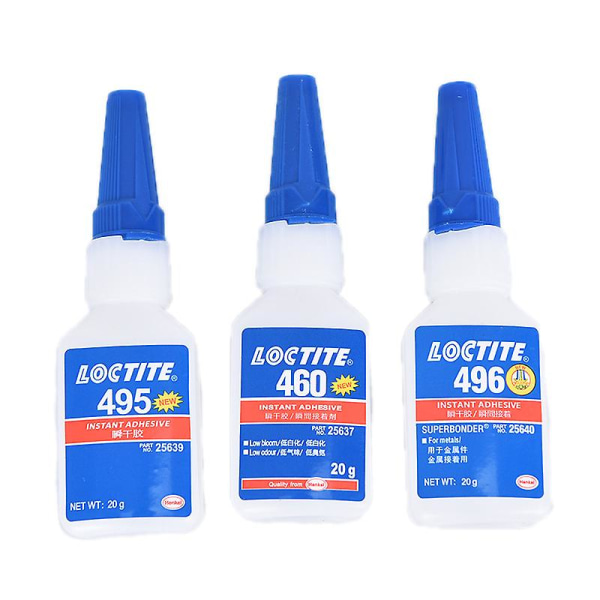 1 stk 20g Loctite 401 Instant Adhesive Flaske Stærkere Super Lim Multi-purpose 495 3Pcs