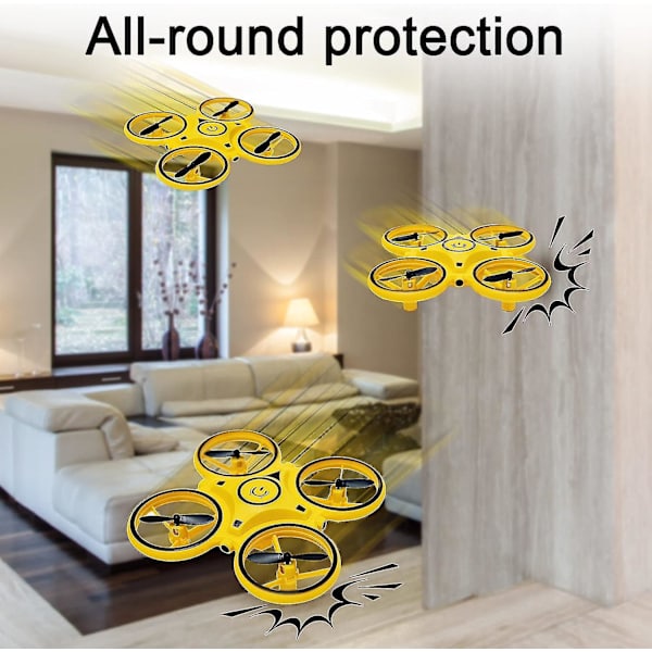 Mini Drone för Barn, Geststyrning Drone, Surppannyc Manuell Drone med Sensorer, Inomhus Drone för Barn, Liten Rc Quadcopter
