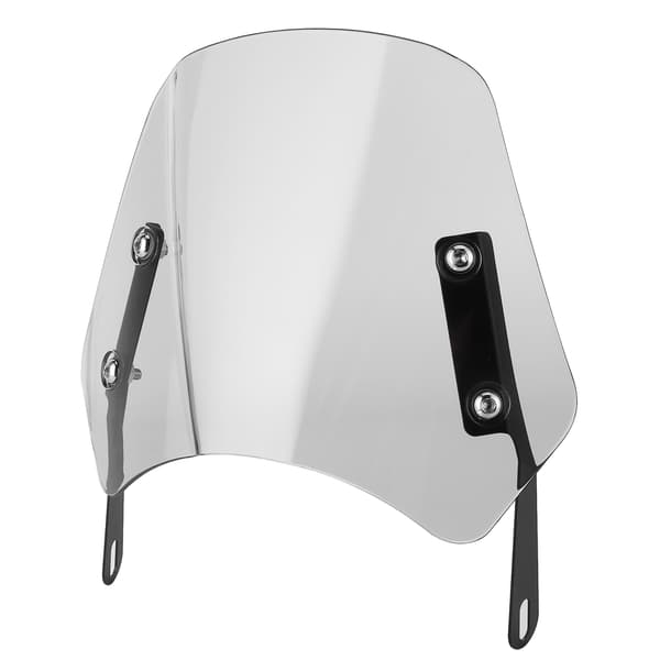 Universal Motorcycle Windshield Wind Deflector Screen with Mounting Bracket for 5-7 inch Grey
