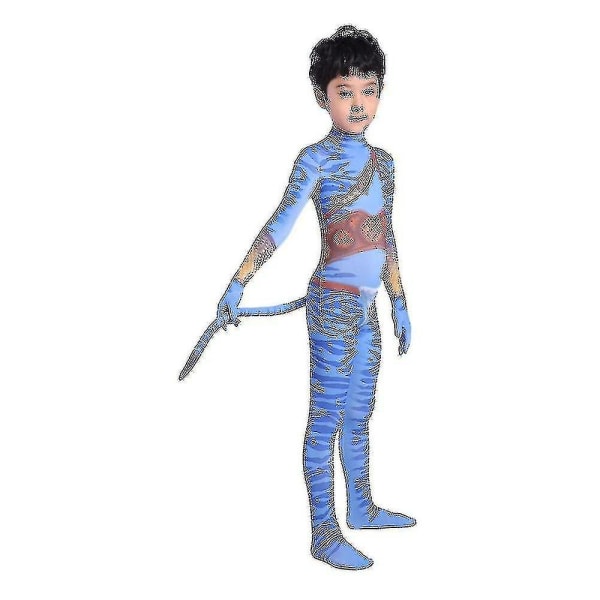 Avatar Cosplay Kostyme Halloween Fancy Dress Male Kids S(100-110cm)