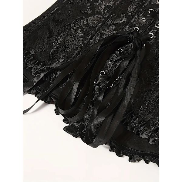 Naisten Pitsikorsetti Elegantti Rinnat Vyötärö Muotoileva Court-Tyylinen Muotoilija Rintahihnoilla black L
