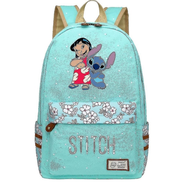 Lilo & Stitch Ryggsäckar för kvinnor och män - Skolväska för tonåringar - Laptopryggsäck i canvas med stor kapacitet - Ryggsäck med Anime Mochilas Pink 4