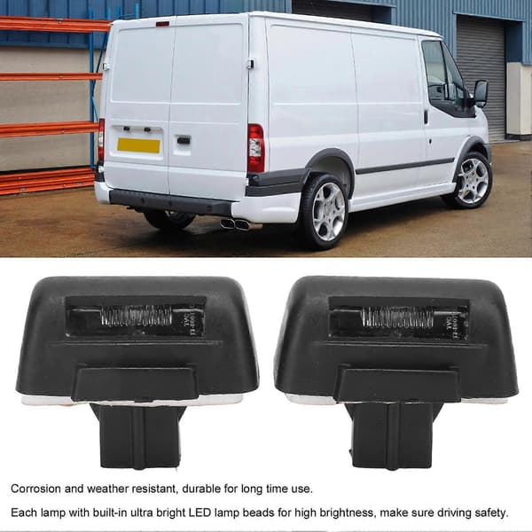 Bakre nummerskiltlys 86VB?13550?AH Erstatning for FORD TRANSIT CONNECT MK5 MK6 MK7 1995?2013