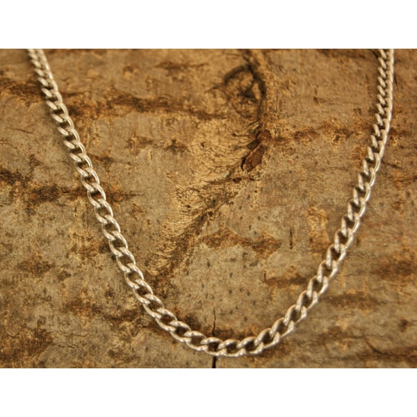 Panserlenke 4 mm - sølv - rustfritt stål 65 cm