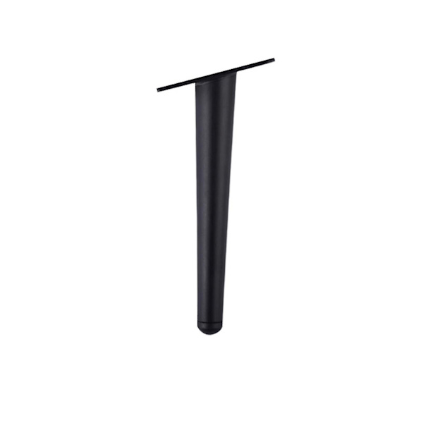 Sorte Jern Møbelben i Midtcentury Stil - 12cm/15cm/20cm/25cm/30cm/40cm/50cm - Robust Metalben til Sofaer, Skabe, Borde - Inkluderer Skruer 25cm