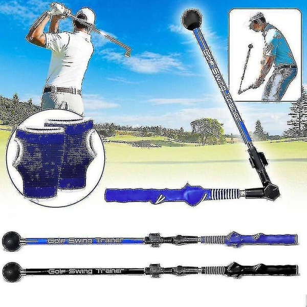 Sure-set Golf Swing Motion Correct Trainer Ele Aid Training Corrector Set blue