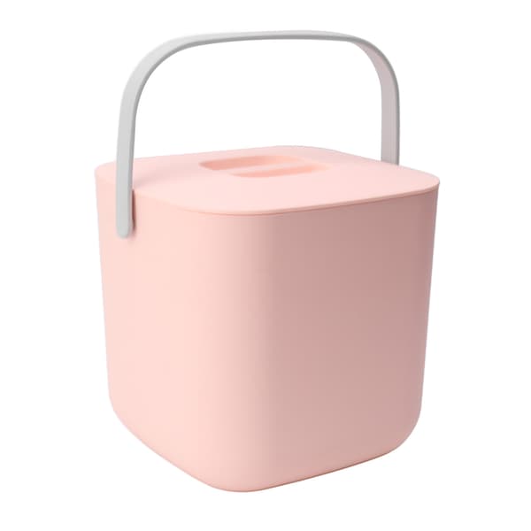 Mini Diskmaskin 18W 8.5V 2A 2000mah Bärbar Bänkdiskmaskin för Disk Frukt Grönsaker Rosa