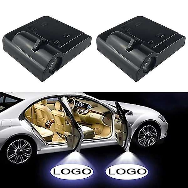 2 kpl Logoprojektori Langaton Auton Ovivalo Punch-free Liima Auton Merkki Logon Projektiolamppu Automaattinen Päälle/Pois Auton Koriste Uusi Lada