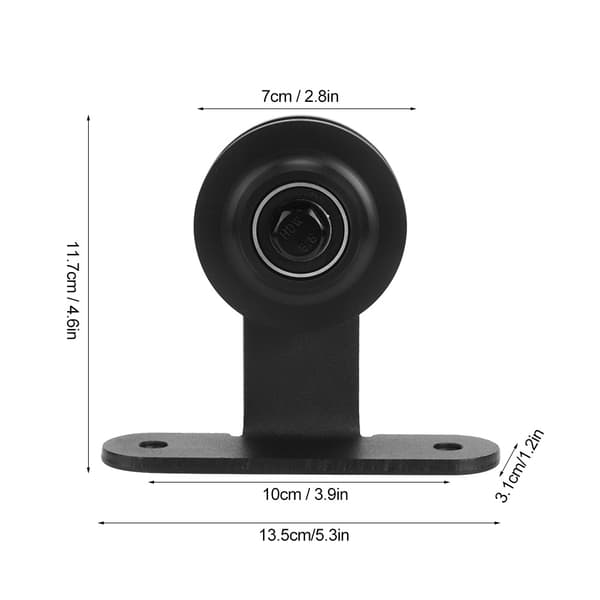 1 par skydedør lade drivhus dør hængeskinne hjul hardware til lade dør