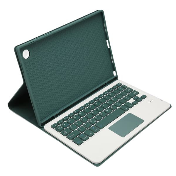 Keyboard Case for Galaxy Tab A8 10.5in 2022 Detachable Wireless Bluetooth Keyboard TPU Case Dark Green with Touchpad