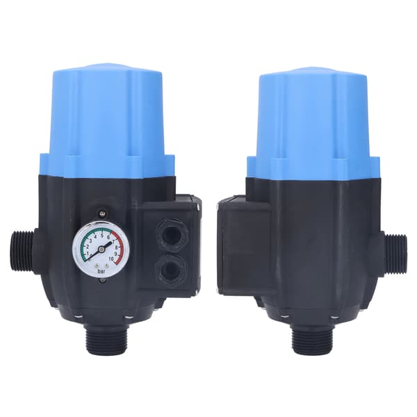 Water Pump Pressure Control Switch Waterproof Adjustable Automatic Blue Electronic Controller 0.75kw 110V-120V