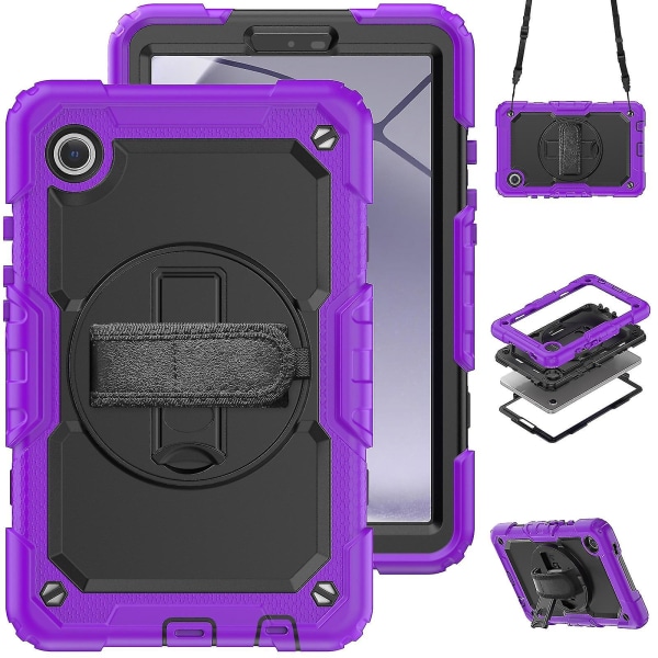 Coveret er kompatibelt med Samsung Galaxy Tab A9 Purple