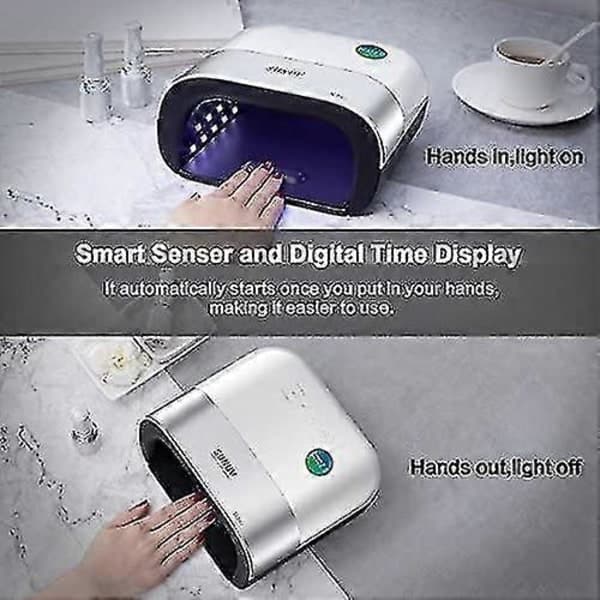 LED Nail Lamp, Sunuv 48w Professional Nail Dryer with Automatic Sensor and LCD Display for Home Use and Nail Salon