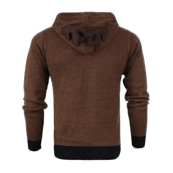 Herre Julehettegenser Genser Topper Jul Rudolf Reinsdyr Pullover Sweatshirt Coffee XL