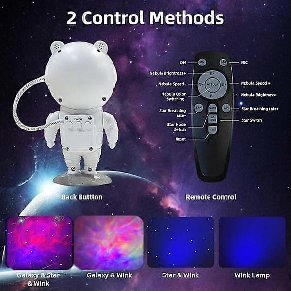Night Light - Star Projector with LED Lamp - Astronaut