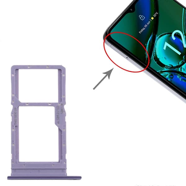 For Nokia G42 Original SIM + Micro SD-kortskuff Purple