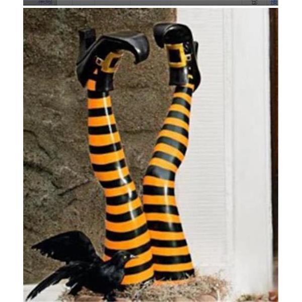 Pari 40 cm Halloween-paholainen noidan jalat rekvisiitta ylösalaisin velhojen jalat Heteroseksuaali color03