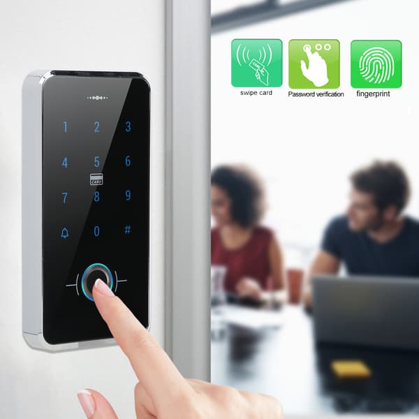 Touch Screen Door Keypad Fingerprint Password Card Reader IP68 Waterproof Wiegand26 Access Controller
